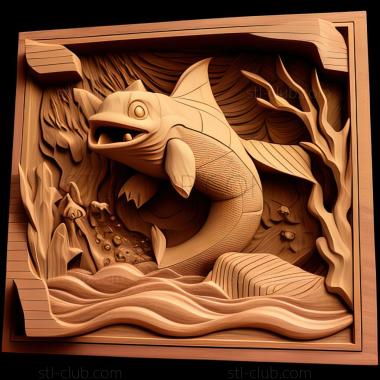 3D model A Corphish Out of Water Run Satoshi Cross the Kibanha R (STL)